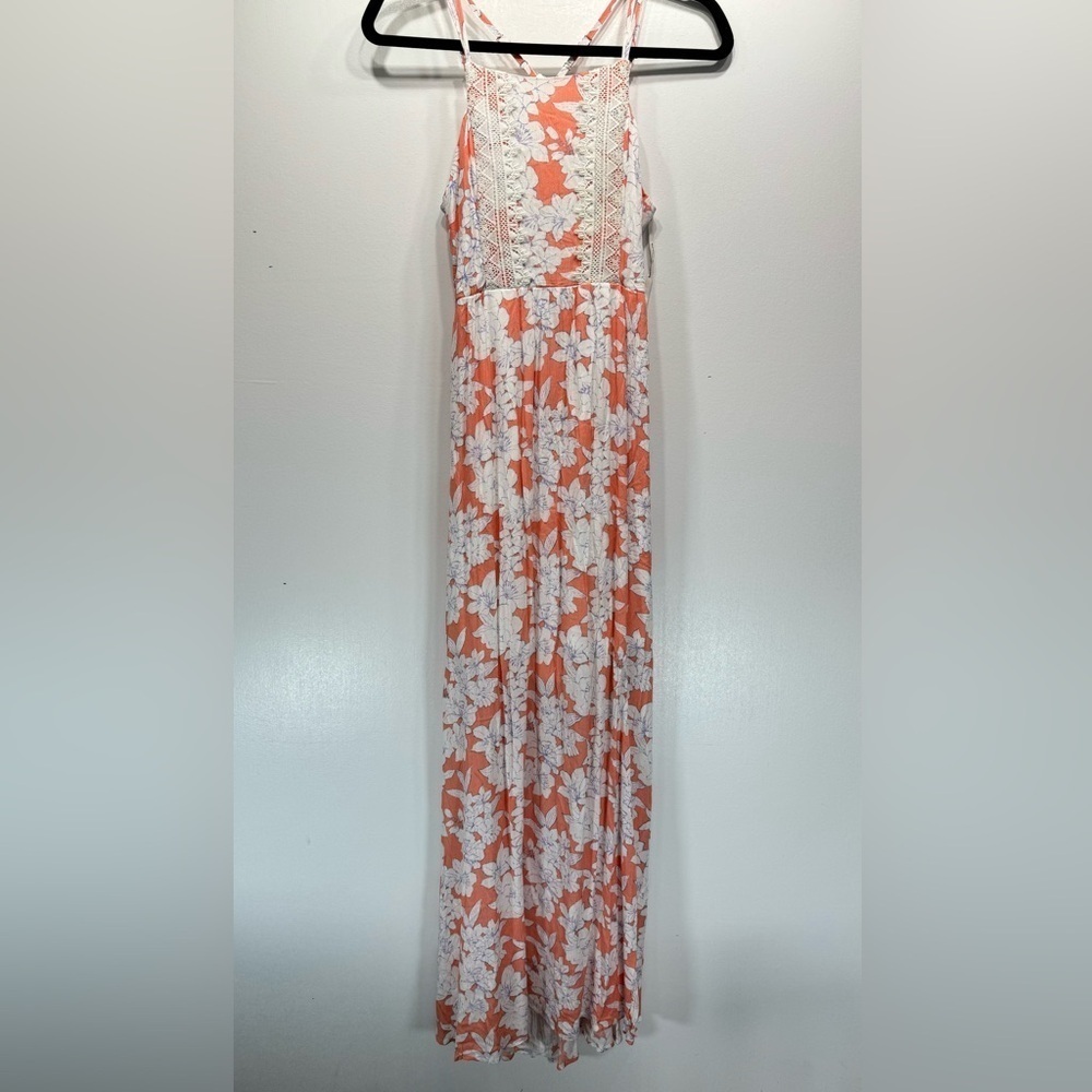 Soiéblu Crepe Floral & Lace Cutout Back Spaghetti Strap Maxi Dress from ModCloth - Picture 6 of 14